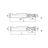 Solid carbide milling End mill High-performance machining EPM-4E-W - Makotools Industrial Supply Tools for Metal Cutting